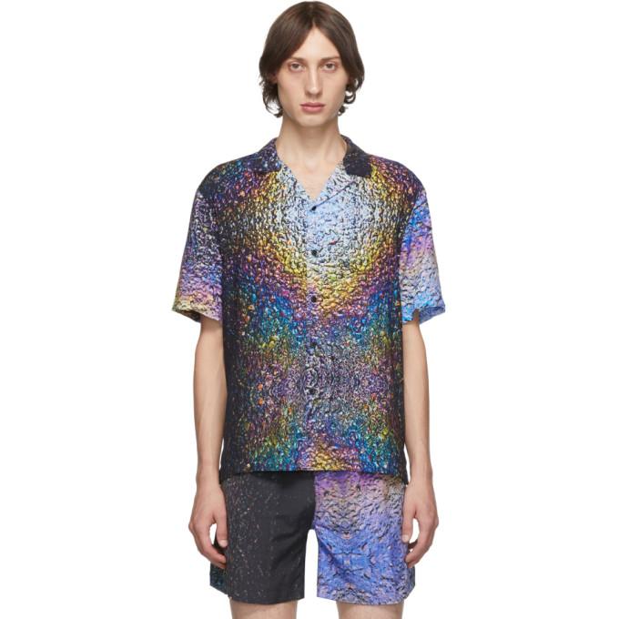 Everest Isles SSENSE Exclusive Multicolor Asphalt Print Beach Shirt