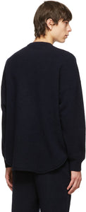 extreme cashmere Navy NÂ°53 Crew Hop Sweater