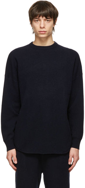 extreme cashmere Navy NÂ°53 Crew Hop Sweater - Pull de sauvoir de château de cachemire extrême n ° 53 - 극단적 인 캐시미어 네이비 Nâ ° 53 크루 홉 스웨터