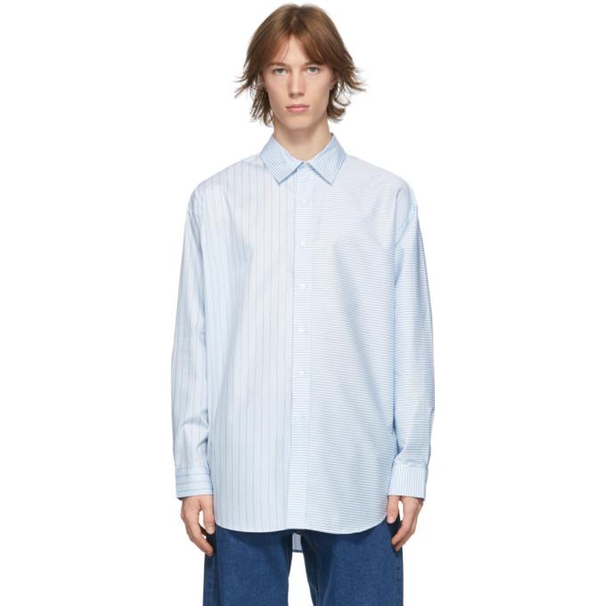 Eytys Blue and White Petyon Striped Shirt