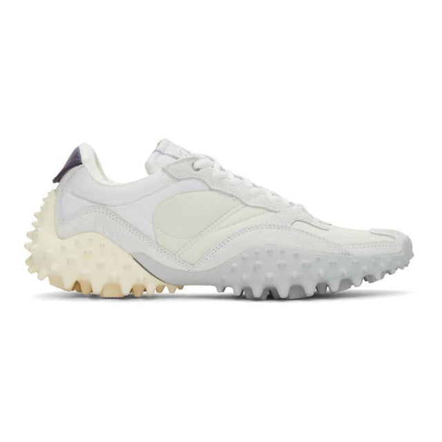Eytys Off-White and Grey Suede Fugu Sneakers