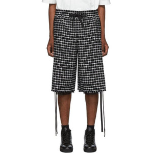 Faith Connexion Black and White Tweed PDP Shorts