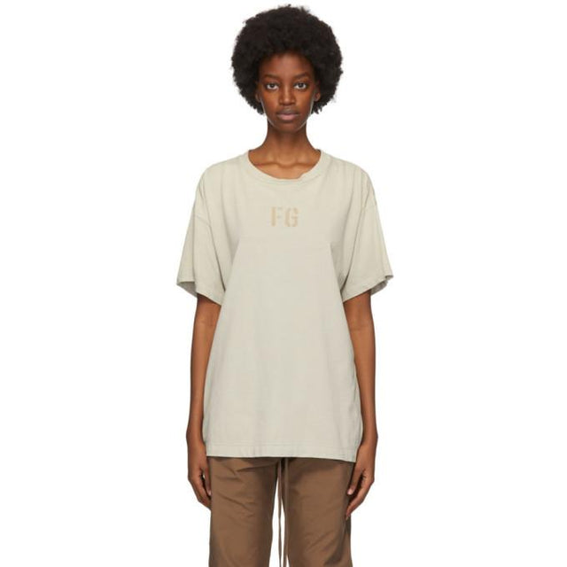 Fear of God Beige Felted FG T-Shirt