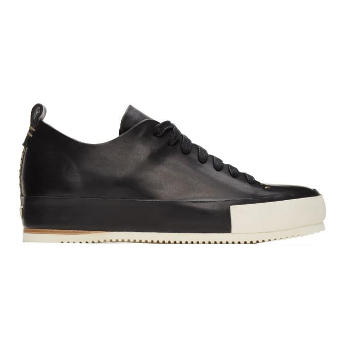 Feit Black Hand Sewn Low Sneakers