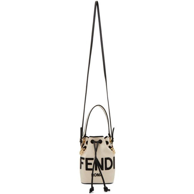 Fendi Beige Mini King Fendi Mon Tresor Bucket Bag