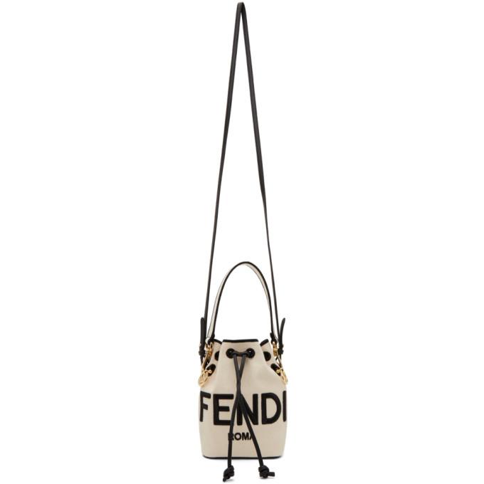 Fendi Beige Mini King Fendi Mon Tresor Bucket Bag