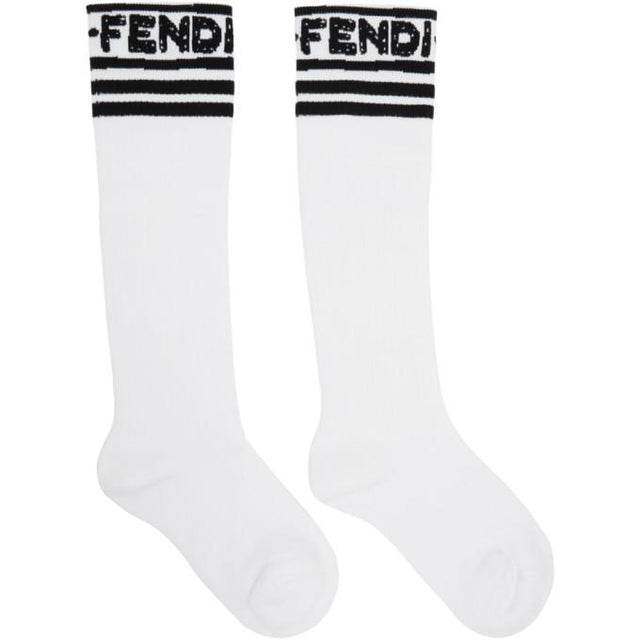 Fendi Black and White Joshua Vides Edition Terry Socks