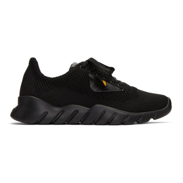 Fendi Black Bag Bugs Knit Sneakers