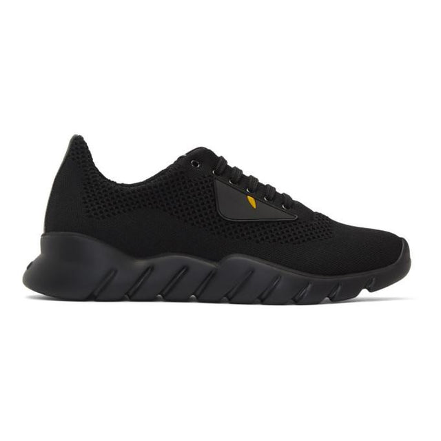 Fendi Black Bag Bugs Knit Sneakers