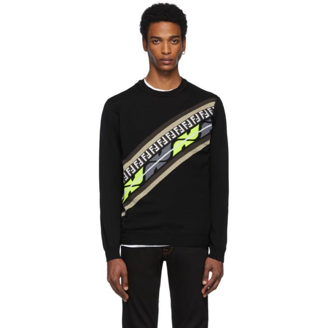 Fendi Black Cashmere Forever Fendi Sweatshirt