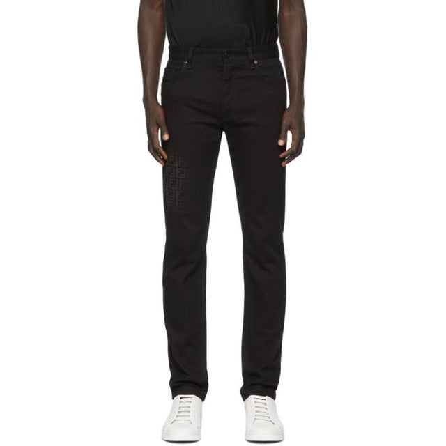 Fendi Black Faded Forever Fendi Slim Jeans
