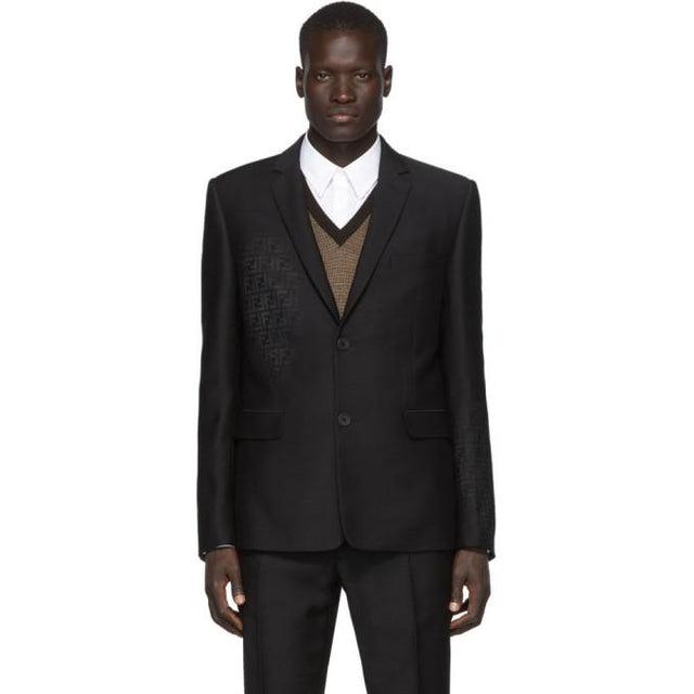 Fendi Black Forever Fendi Faded Blazer