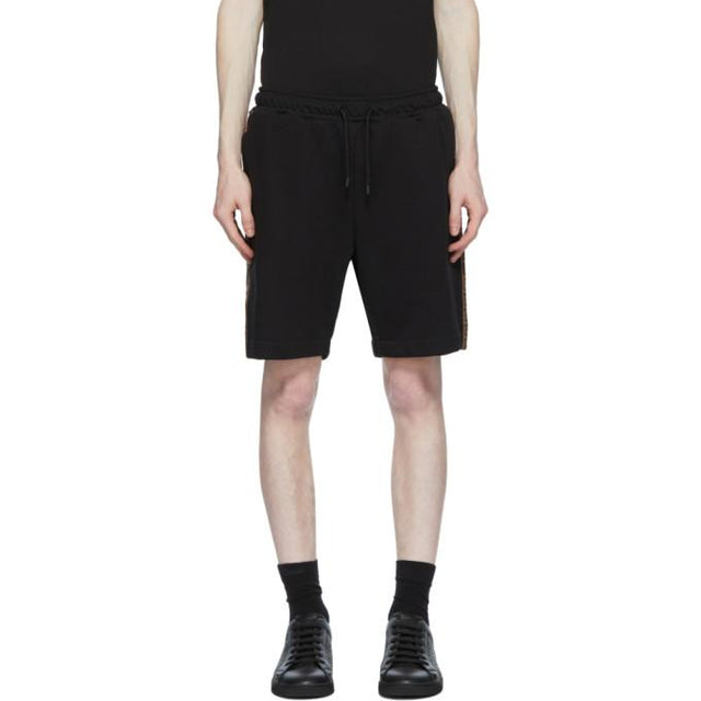 Fendi Black Forever Fendi Stripe Sweat Shorts