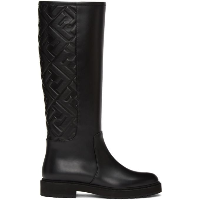 Fendi Black Forever Fendi Tall Boots