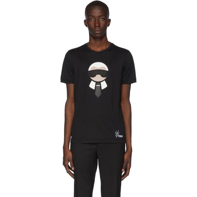 Fendi Black Karlito T-Shirt – BlackSkinny