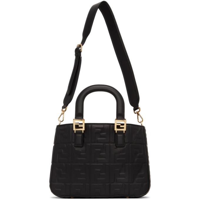 Fendi Black Small Forever Fendi 1974 Tote