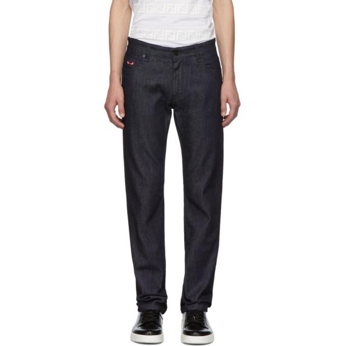 Fendi Blue I See You Jeans