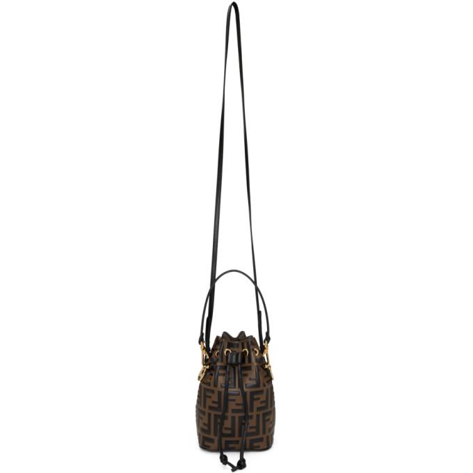 Fendi Brown Mini Forever Fendi Mon Tresor Bucket Bag