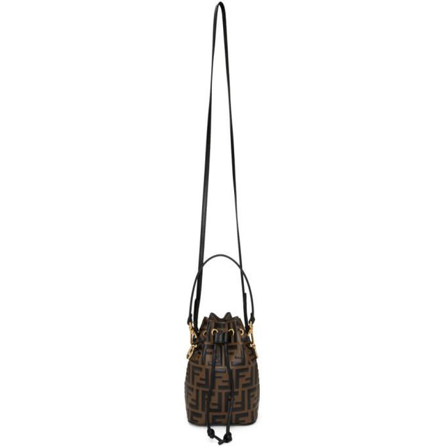 Fendi Brown Mini Forever Fendi Mon Tresor Bucket Bag