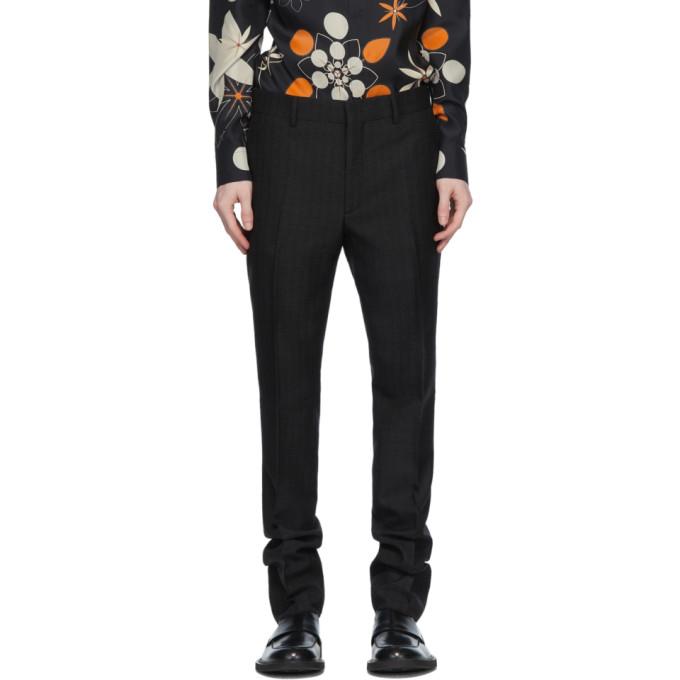 Fendi Grey Jacquard All Over Logo Trousers