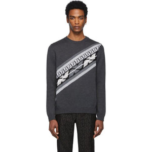 Fendi Grey Wool Forever Fendi Sweater