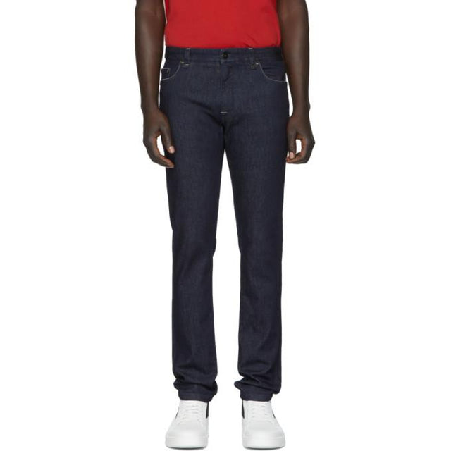 Fendi Indigo Stretch Slim Fit Jeans