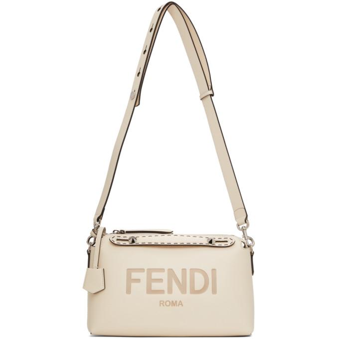 Fendi Off-White Medium King Fendi By The Way Boston Bag