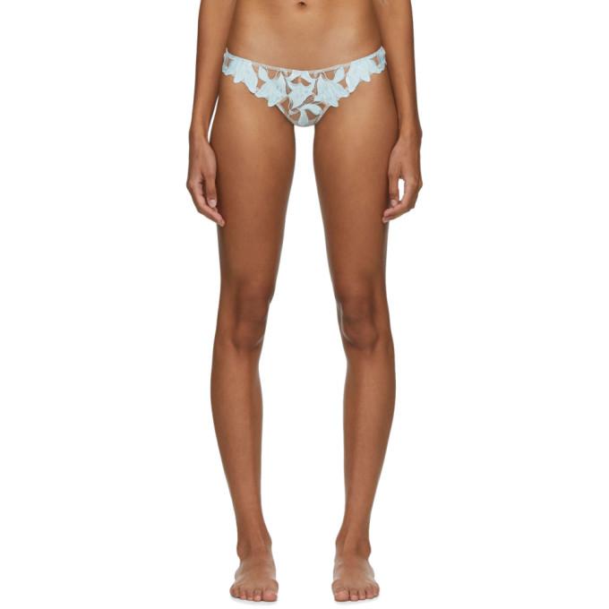 Fleur du Mal Blue Lily Thong