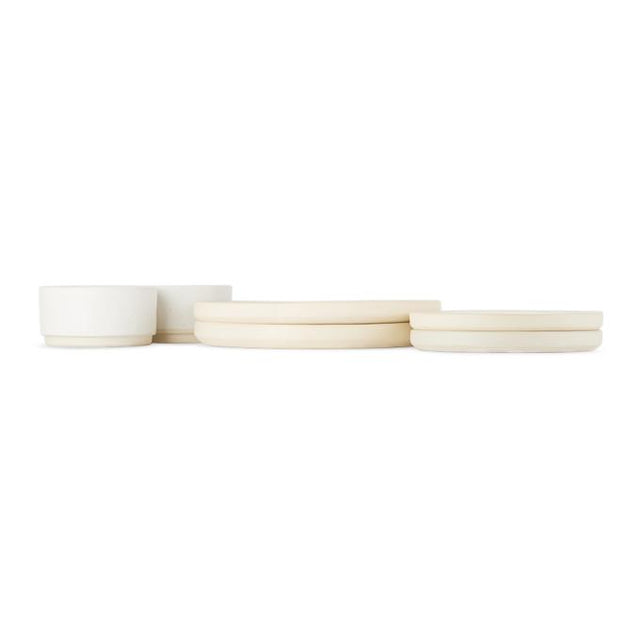 FRAMA SSENSE Exclusive White Otto Stoneware Dinner Set-Serveware & Flatware-BlackSkinny
