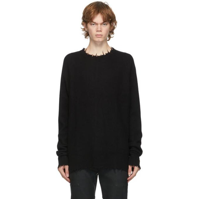 FREI-MUT Black Wool Liam Sweater