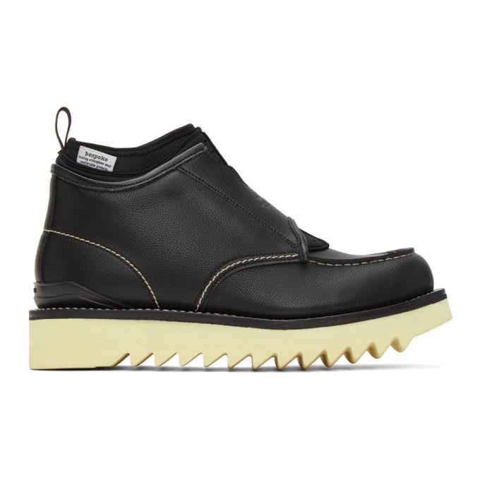 Fumito Ganryu Black Suicoke Edition Slip On Boots BlackSkinny