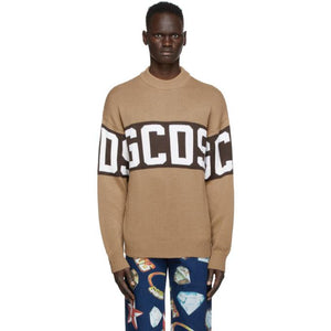 GCDS Beige Logo Sweater