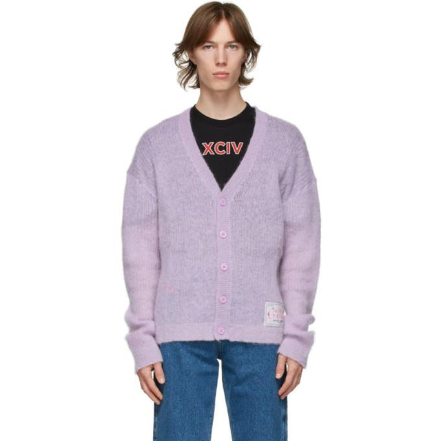 GCDS Purple Puffy Cardigan