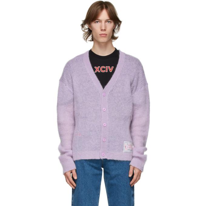 GCDS Purple Puffy Cardigan