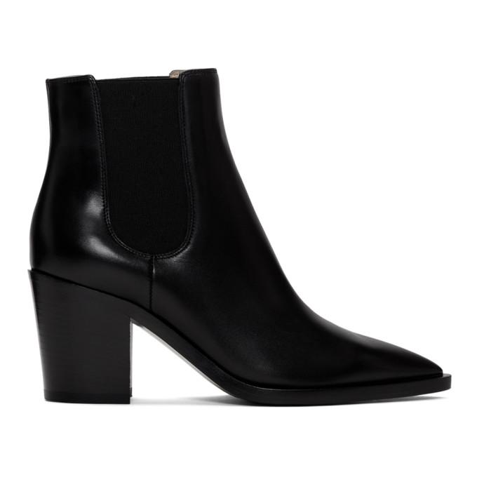 Gianvito Rossi Black Romney Boots