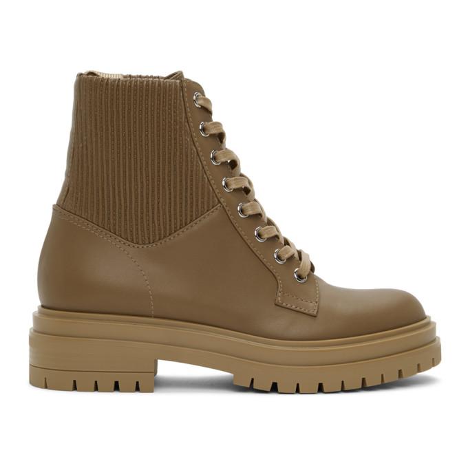 Gianvito Rossi Brown Martis 20 Boots