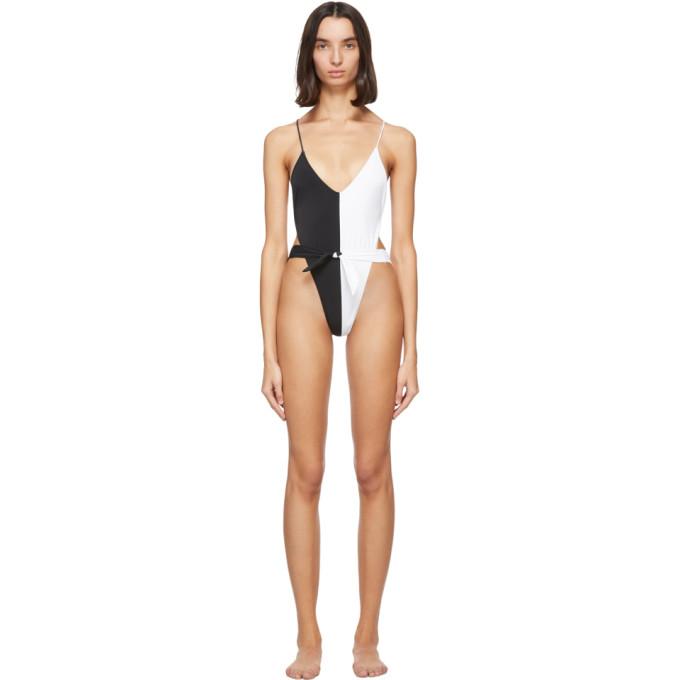 Gil Rodriguez Black and White Caracas One-Piece Swimsuit