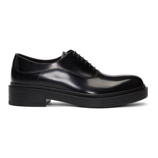 Giorgio Armani Black Vintage-Style Oxfords
