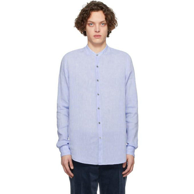 Giorgio Armani Blue Linen Shirt
