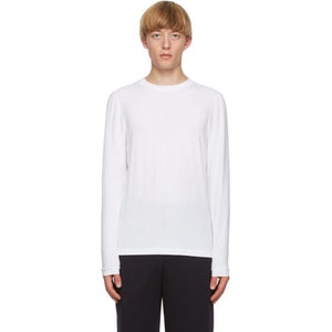 Giorgio Armani White Jersey Long Sleeve T-Shirt