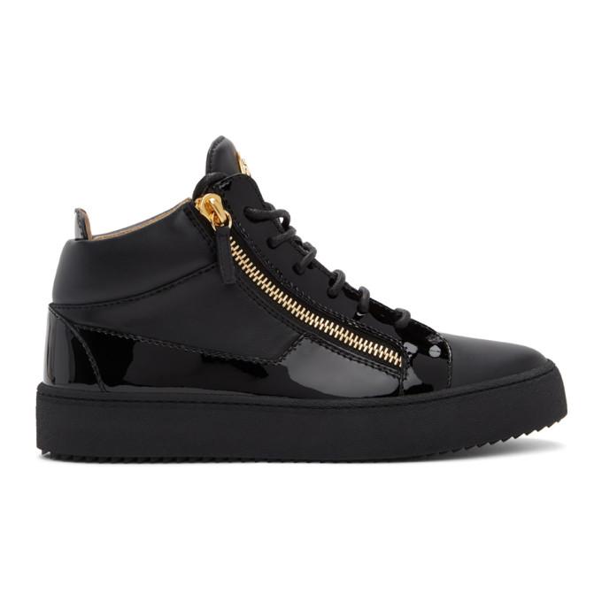 Giuseppe Zanotti Black Birel Vague May London Sneakers