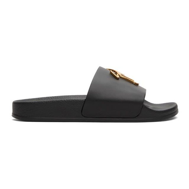 Giuseppe Zanotti Black Briel Vague Slides