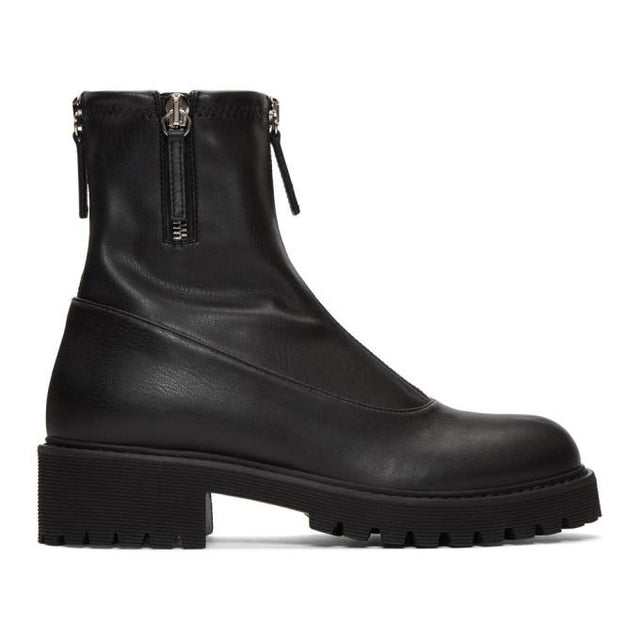 Giuseppe Zanotti Black Zip-Up Combat Boots
