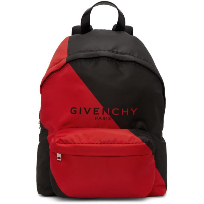 Givenchy Black and Red Urban Backpack