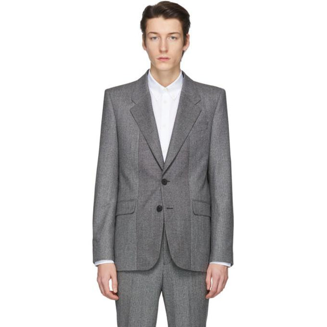 Givenchy Black and White Houndstooth Blazer