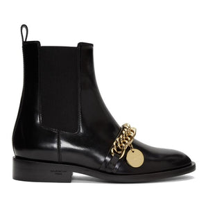 Givenchy Black Chain Charm Chelsea Boots
