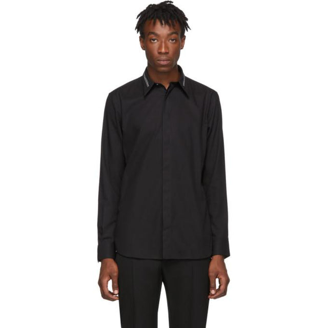 Givenchy Black Collar Webbing Shirt