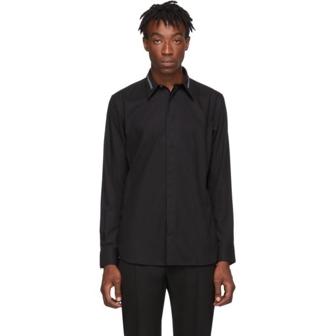 Givenchy Black Collar Webbing Shirt