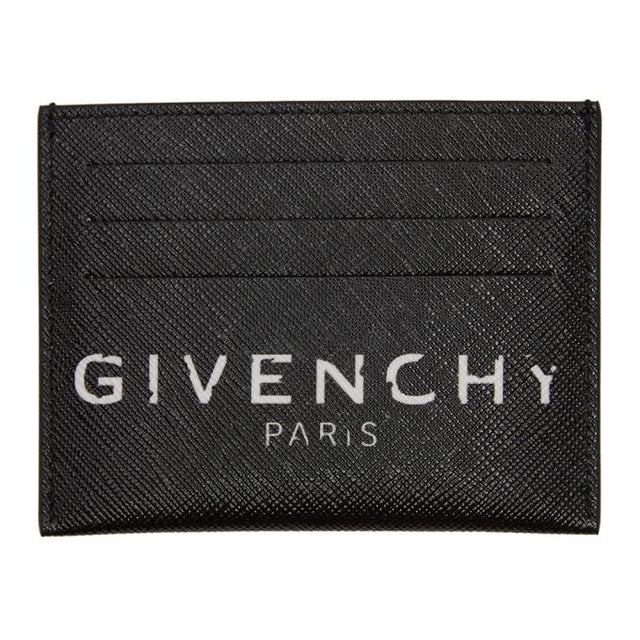 Givenchy Black Iconic Print Card Holder