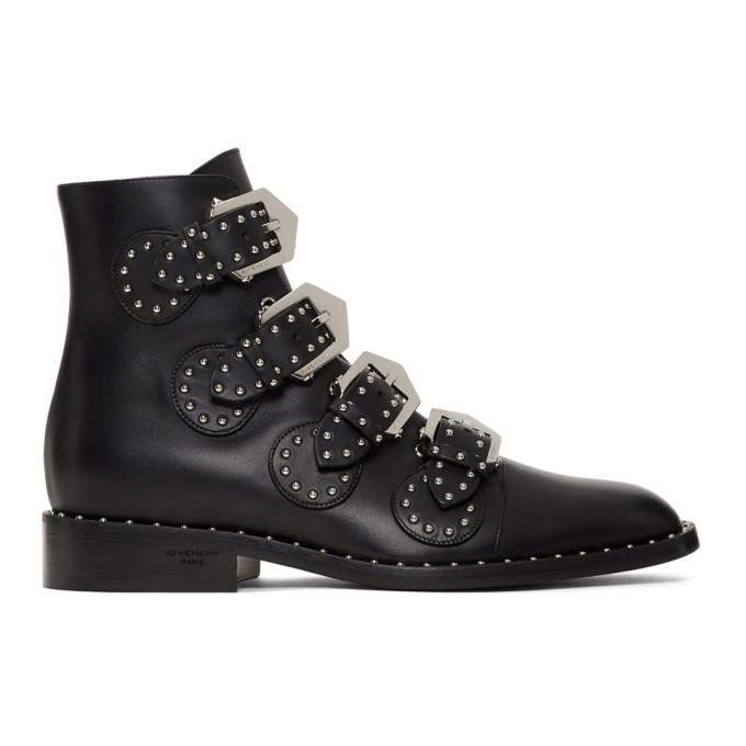 Givenchy Black Studded Elegant Boots